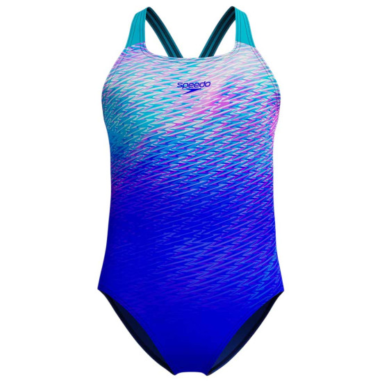 Speedo Παιδικό ολόσωμο μαγιό Print Powerback Swimsuit